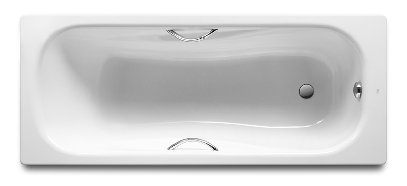 Roca Princess-N Wanna stalowa z uchwytami chrom 160x75 cm (A220370001)